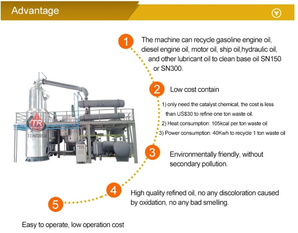 WASTE ENGINE OIL REFINERY PLANT