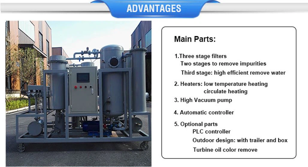 steam turbine oil recycling plant