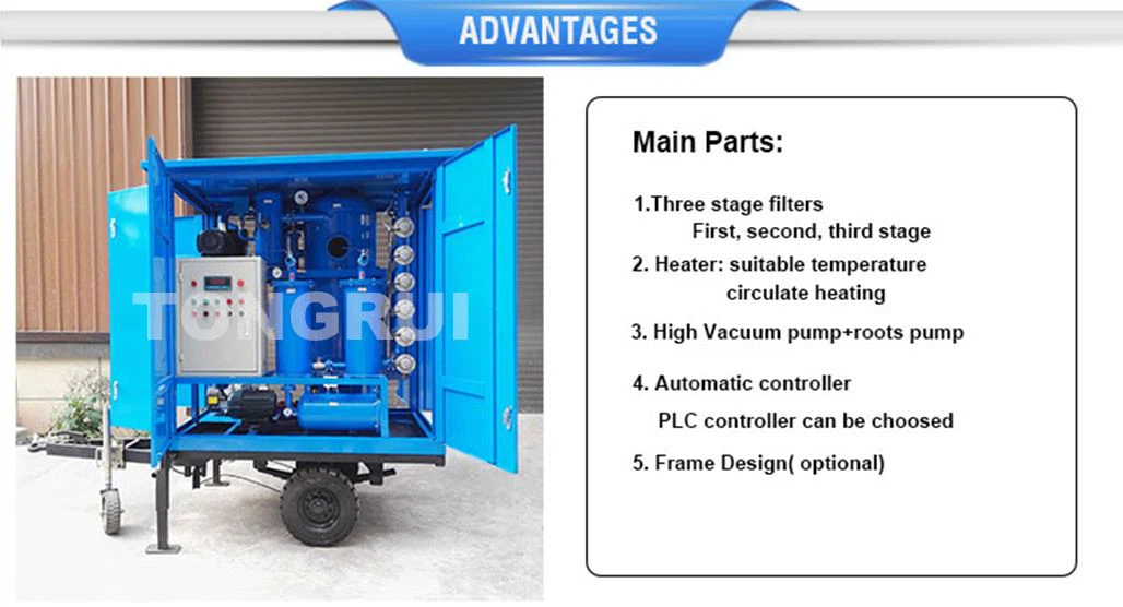 high vacuum transformer oil filter machine